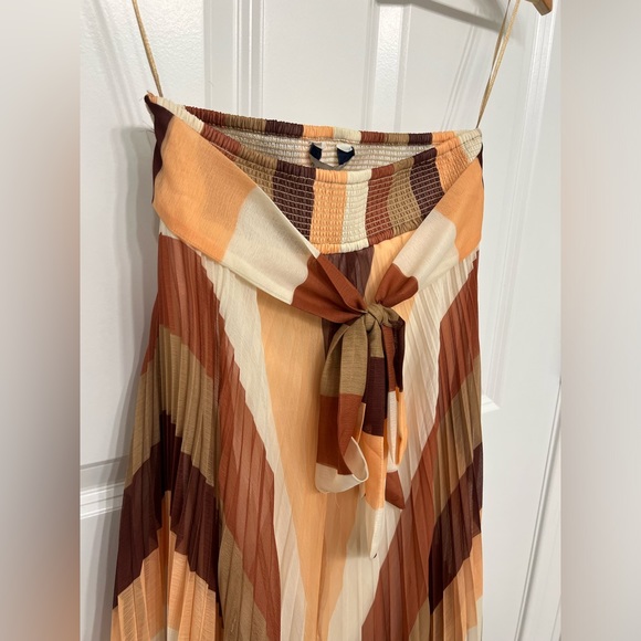 NWT Anthropologie Strapless Striped Wide Leg Jumpsuit - Picture 7 of 11